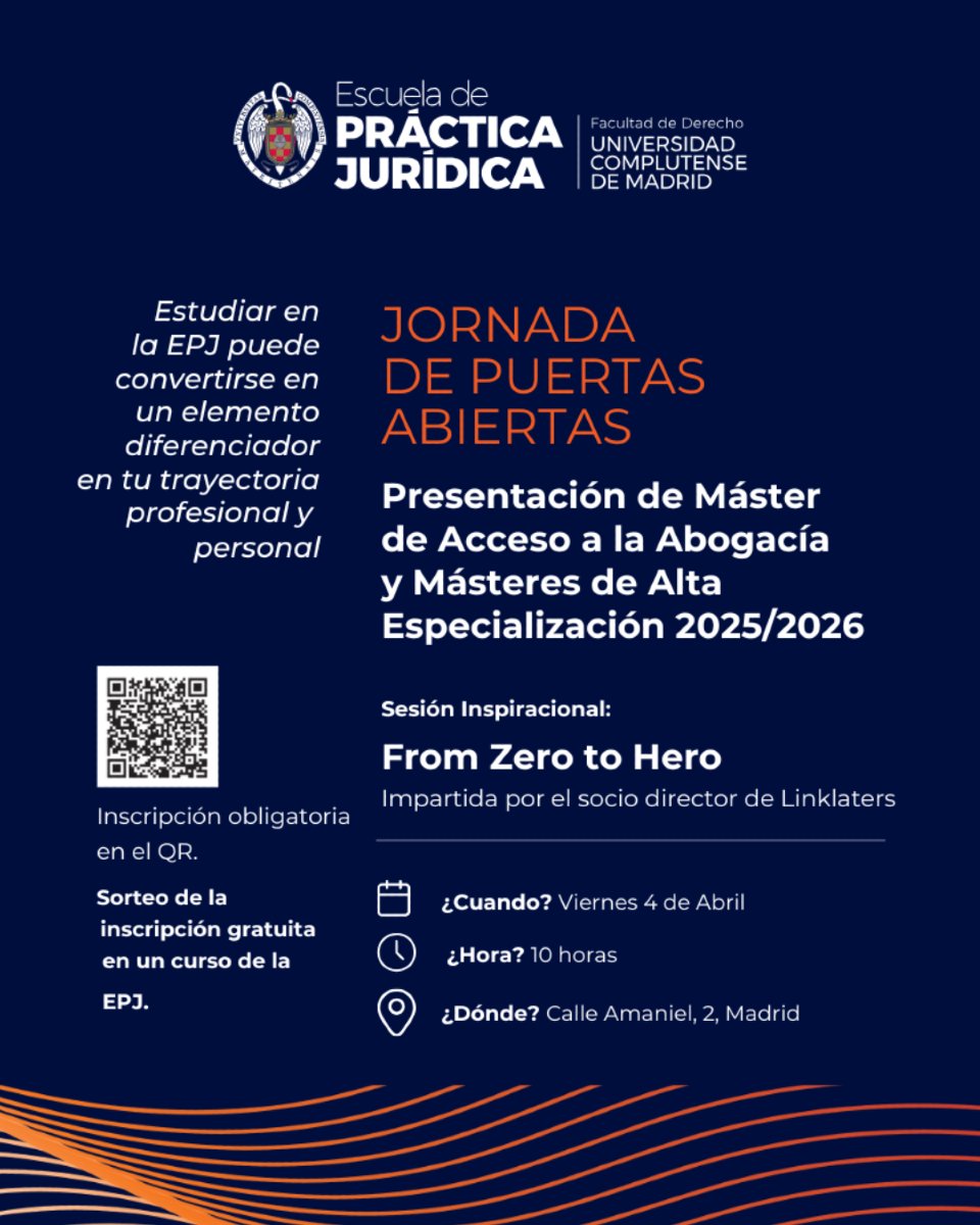 Jornada de Puertas abiertas de la Escuela de Práctica Jurídica (4 abril 2025) 